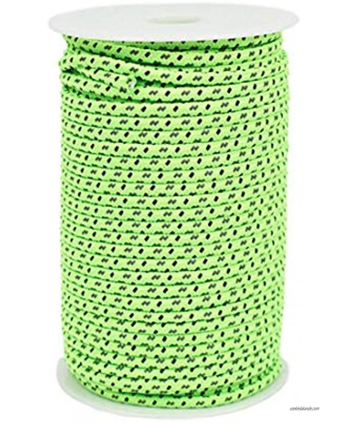DPLUS Camping Rope 50m Fluorescent Reflective Guyline Tent Rope Nylon Cord Paracord for Outdoor Camping Hiking Tent