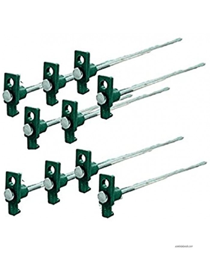THE UM24 Set of 10 Heavy Duty Tent Stakes – 10 Metal Nail Forged Steel Tent Pegs for Camping Tent Tarp Or Garden Stake