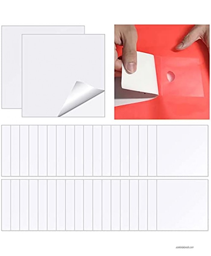 30 Pieces TPU Inflatable Patch Repair Kit Self Adhesive Vinyl Repair Patch Square Plastic Patch 7 x 7 cm for Inflatable Boats Camping Tent Swimming Pools Products