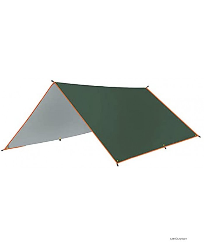GEZICHTA 3x3m Awning Waterproo f Camping Tarp,Tent Tarp,Picnic Mat Camping Tarp Tent Hammock Tarp Multifunctional Tarp Tent Footprint for Camping,Lightweight Emergency Shelter Tarp