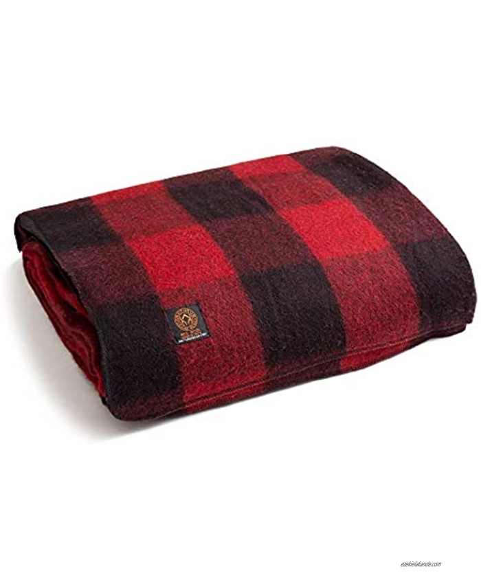 Arcturus Buffalo Plaid Wool Blankets 4.5lbs Warm Heavy Washable Large | Great for Camping Outdoors Sporting Events or Survival & Emergency Kits