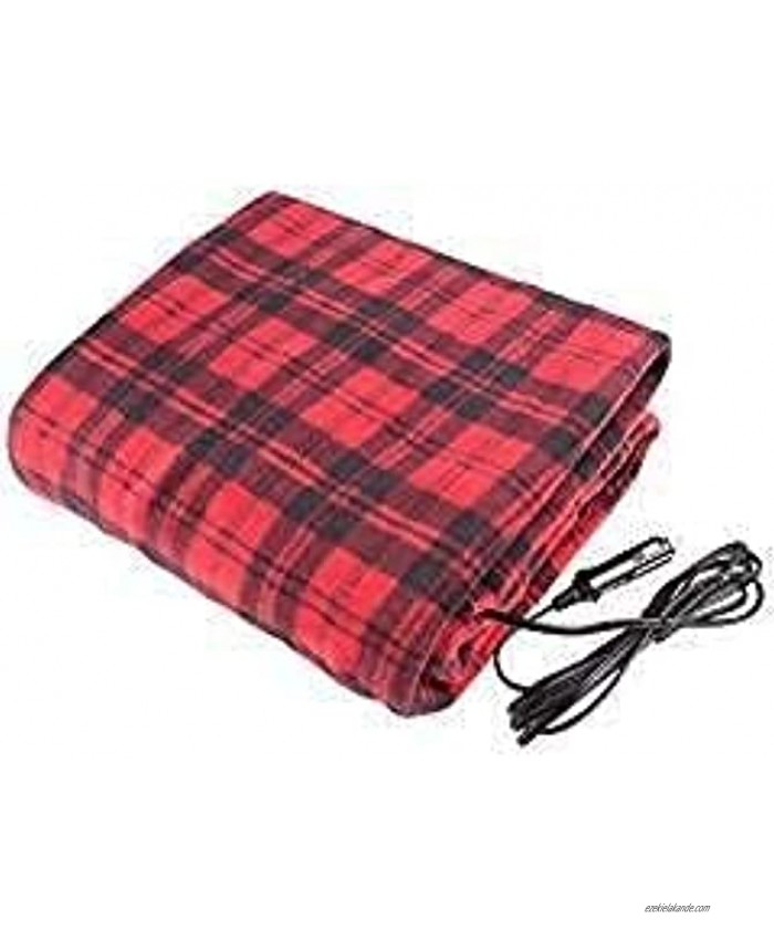Treksafe 12V Heated Blanket car Truck high Low Temperature Warm and Comfortable