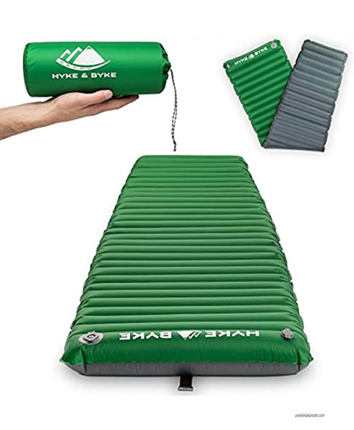Backpacking Sleeping Pad 4 or 2.5 inch Camping Pad Lightweight Inflatable Camping Mattress Pad Self Inflating Sleeping Mat for Hiking Trail Tent Adult Standard & Ultralight Sizes for Sleep