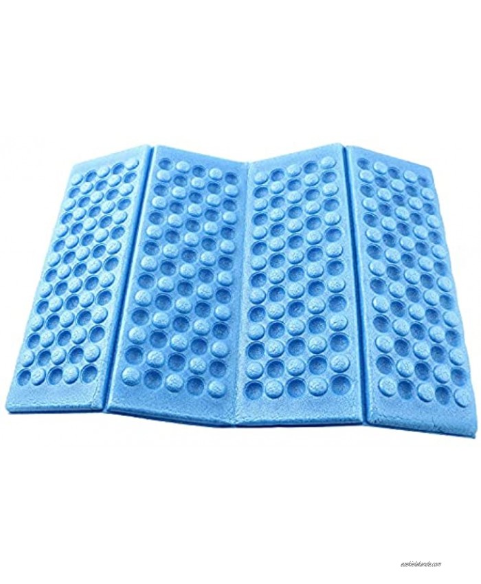 LQ Industrial Folding Foam Mat Soft Waterproof Dual Camping Hiking Picnic Portable Cushion Lightweight Foldable XPE Seat Pad Blue