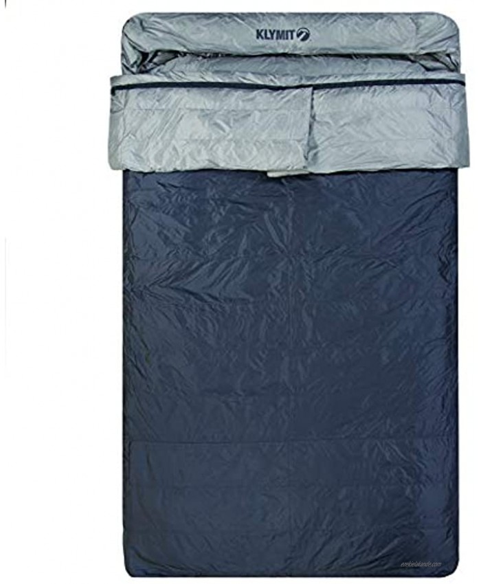 Klymit KSB 30°F Double Two Person Sleeping Bag Great for Car Camping Backpacking and Couples Camping