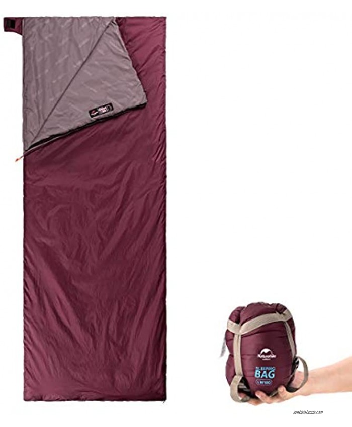 Naturehike Ultralight Sleeping Bag Envelope Lightweight Portable Waterproof Comfort with Compression Sack Great for 3 Season Traveling Camping Hiking