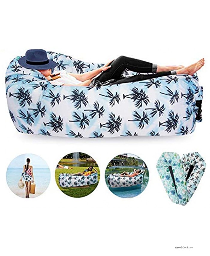 FORNY Inflatable Air Sofa Lounger Hammock Floating Couch Water Proof Pool Toy 2.0 for Beach Camping Picnics