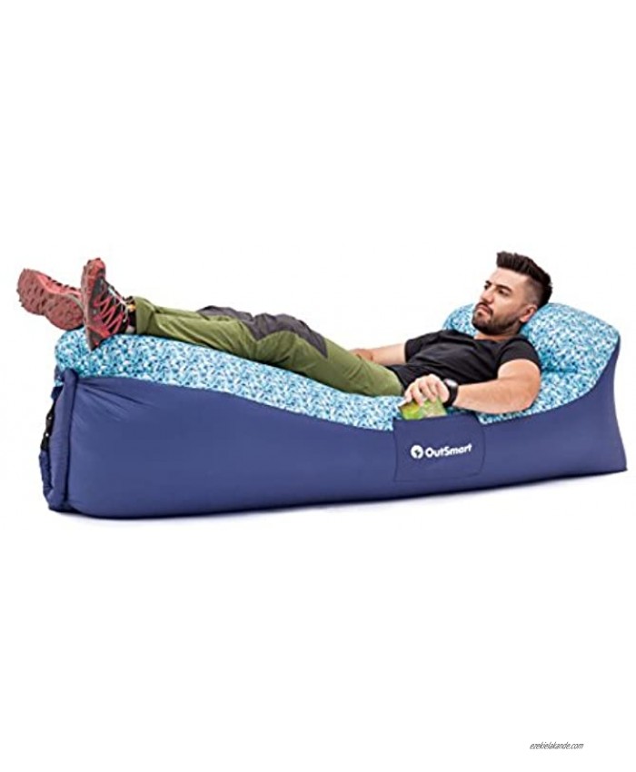 OutSmart Inflatable Indoor Outdoor Waterproof Floating Lounger & Air Sofa Hammock Perfect for The Pool The Beach Travelling Camping or Festivals
