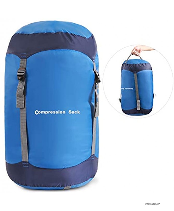 RedSwing Nylon Compression Stuff Sack Lightweight Sleeping Bag Compression Sack Great for Backpacking Hiking Camping 10L 17L 27L 40L