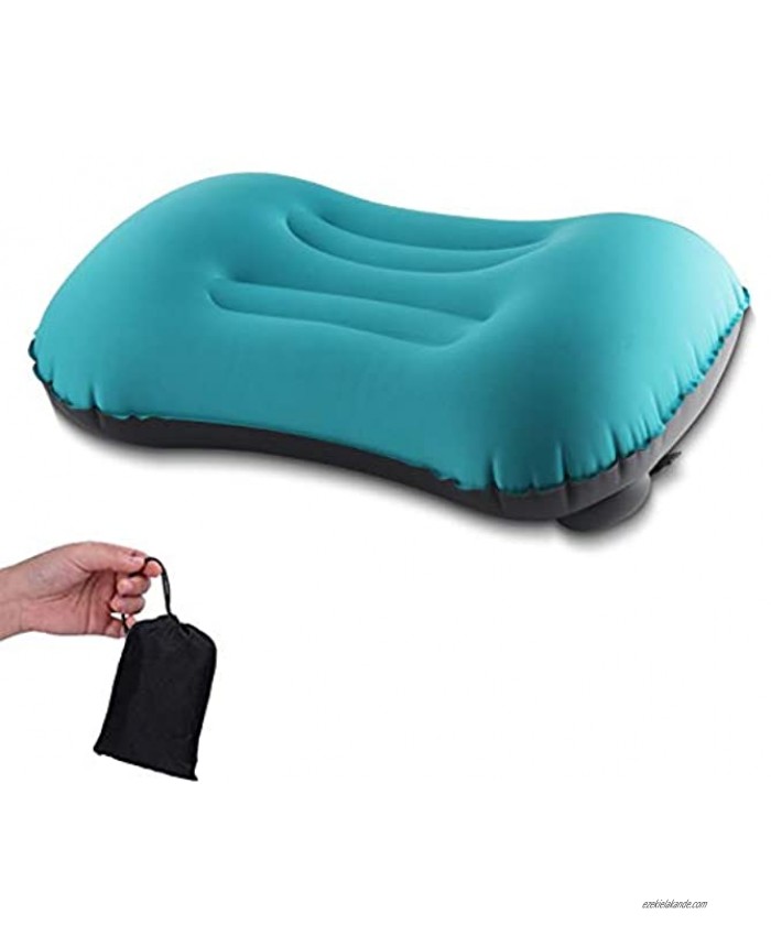 Blizzow Ultralight Compact Inflatable Camping Pillow Compressible Comfortable Portable Travel Air Pillow Soft Waterproof Ergonomic Outdoor Backpacking Pillow Great for Hiking Beach Airplane Trip