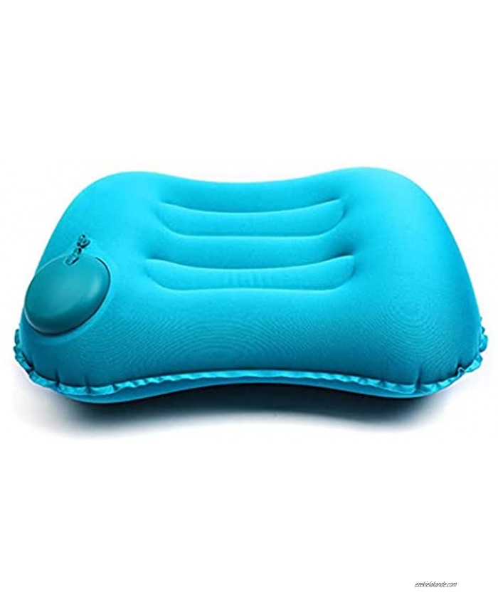 Outdoor Camp Camping Pillow Ultralight Inflatable Travel Pillows -Hiking Compressible Lightweight Ergonomic Neck & Lumbar Support Perfect for Backpacking or Airplane Travel Peacock Blue