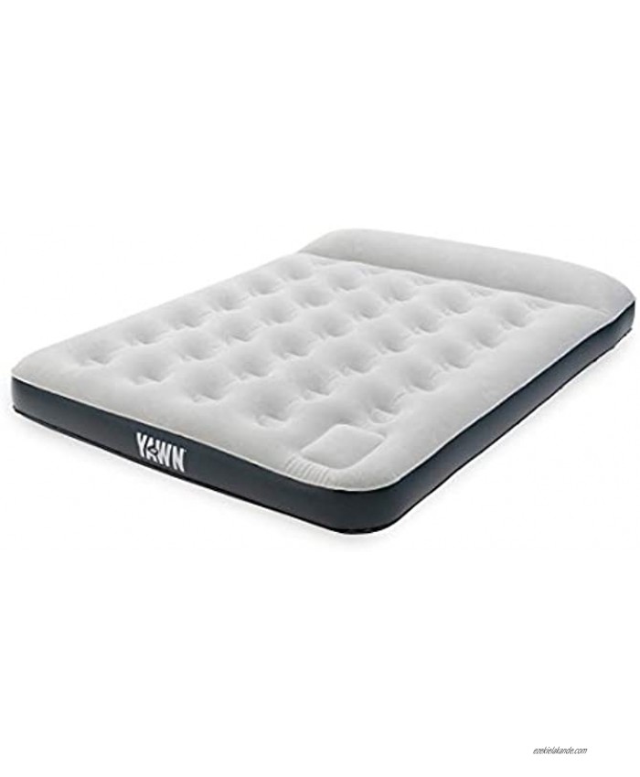 YAWN Airbed Mattress Full-Size Inflatable Camping Mattress Or Guest Air Bed with Built-in Foot Pump