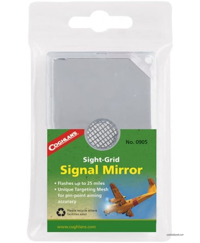 Coghlan's Sight-Grid Signal Mirror  Metallic 2 x 3