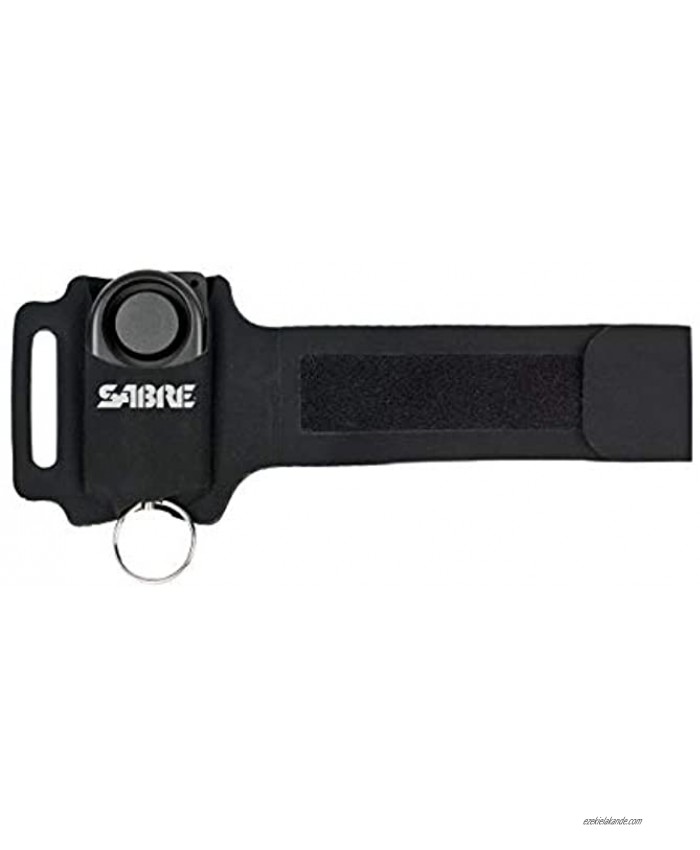 SABRE Personal Alarm for Runners – Ear Piercing 130dB Siren – Emergency Self-Defense Alarm Keychain with Adjustable Arm Band