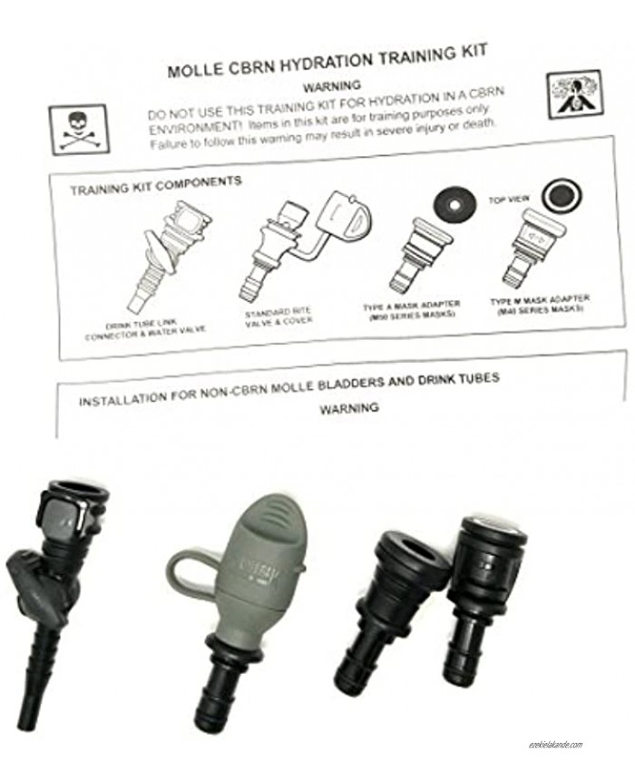 Camelbak Hydrolink Foliage Bite Valve quick release Type A & M Mask adapters