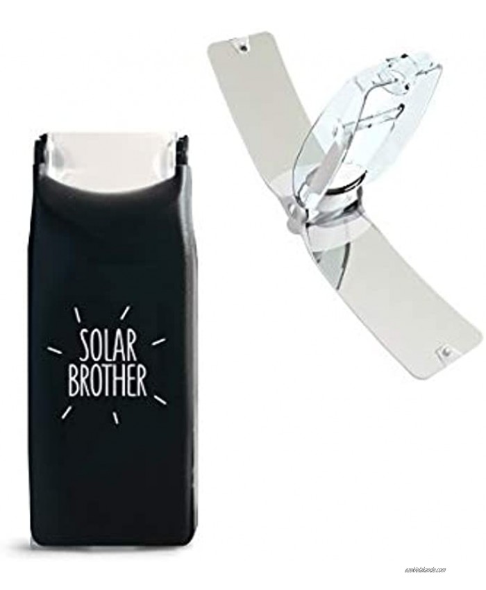 Suncase Solar Lighter Compact Eco-Friendly Solar Powered Windproof Waterproof Ultralight Fire Starter Black
