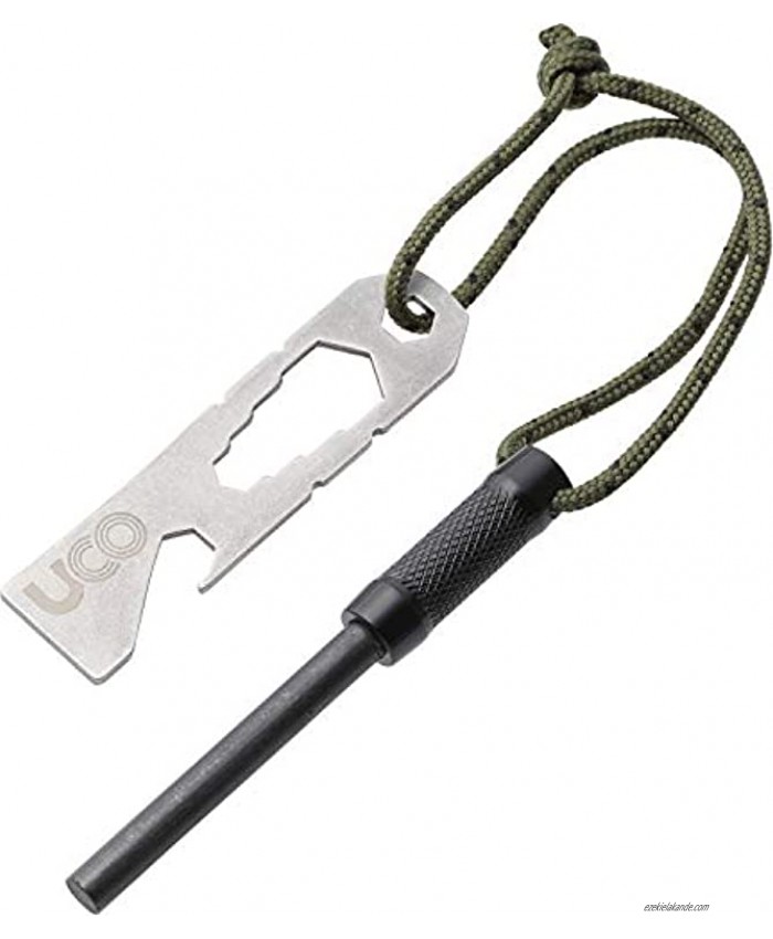 UCO Survival Fire Striker with Tether and Multitool