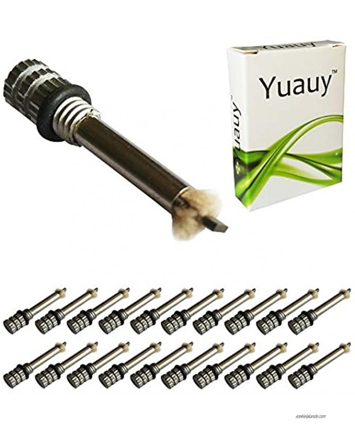 Yuauy 20 Pcs Replacement Wicks for Hiking Emergency Survival Camping Fire Starter Flint Metal Match Lighter