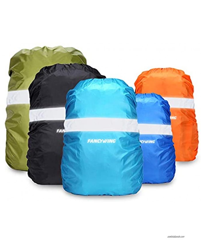 FANCYWING Waterproof Backpack Rain Cover with Reflective Strap Upgraded 10-90L Non-Slip Rainproof Backpack Cover for Hiking Camping Hunting Rain Cycling etc.