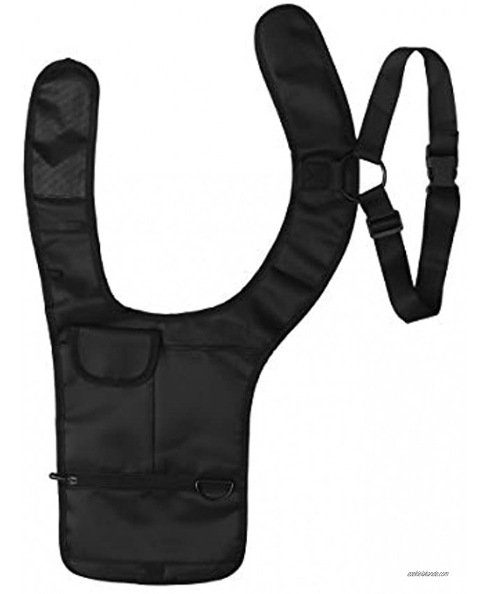 Fenical Anti-Theft Hidden Underarm Shoulder Wallet Bag Portable Travel Holder Phone Bag for Women Men Unisex Right Shoulder