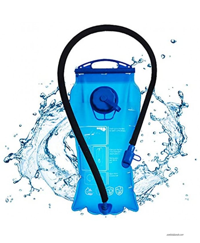 Hydration Bladder 3 Liter UBEGOOD Leak Proof Water Reservoir Double Opening Water Bladder for Hydration Pack with Insulated Tube BPA Free Water Bag for Backpacking Biking Hiking Camping