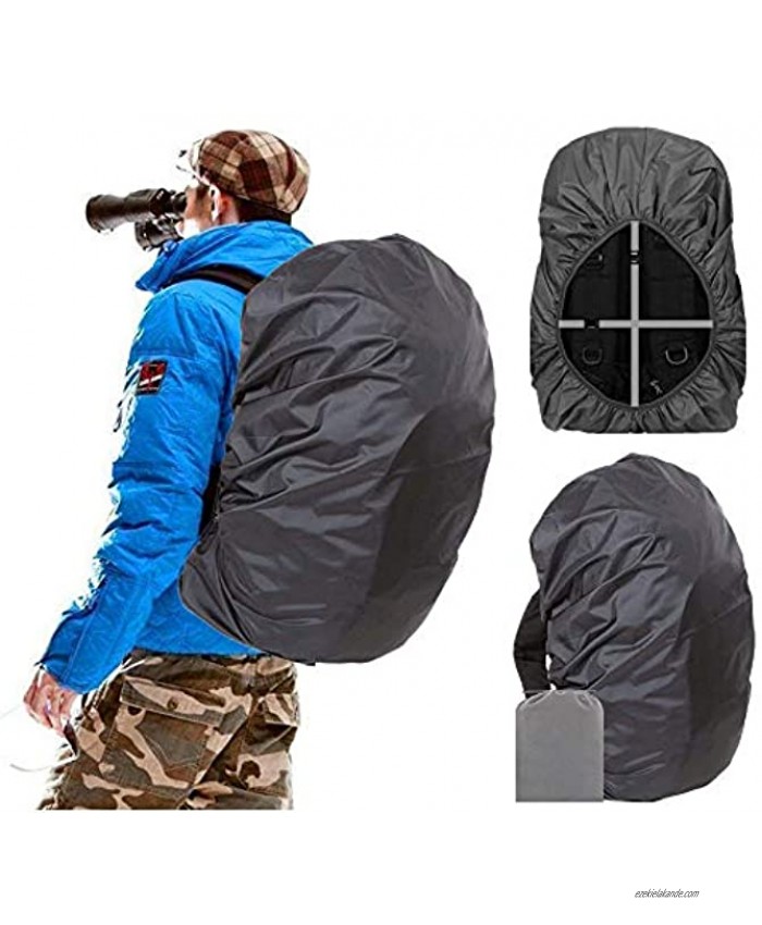 Joy Walker Waterproof Backpack Rain Cover for 15-90L Upgraded Anti-Slip Cross Buckle Straps Triple Strengthened Layers for Hiking Camping Traveling