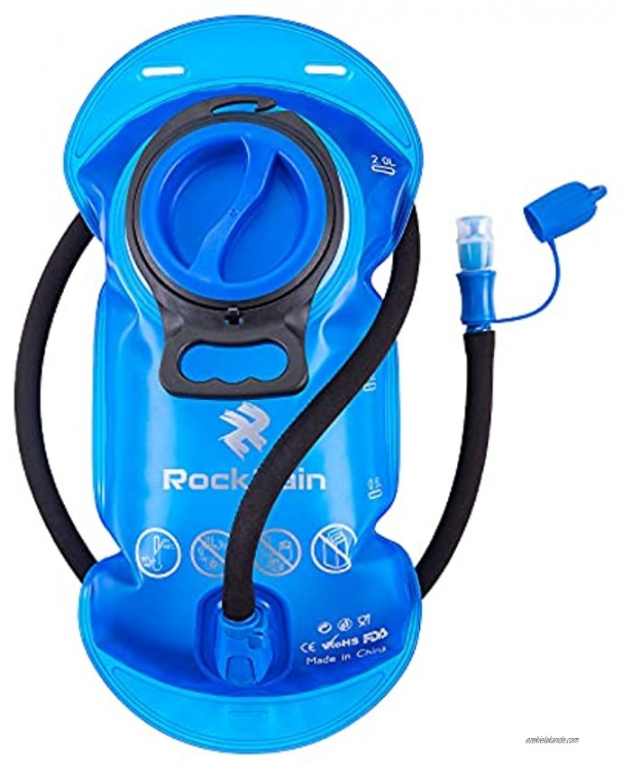 ROCKRAIN Hydration Bladder 2 2.5 Liter BPA Free Leak Proof Water Reservoir Large Opening & Easy Clean Hydration Pack Replacement for Running Hiking Biking Cycling