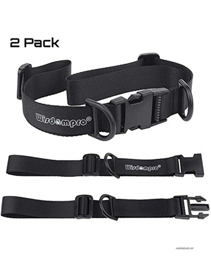 Wisdompro Backpack Chest Strap Heavy Duty Adjustable Backpack Sternum Strap Chest Belt with Quick Release Buckle for Hiking and Jogging with Slide Locks 2 Pack